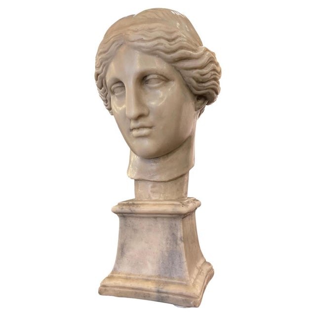 White Bust of Aphrodite / Venus, Early 1800s, Marble For Sale - Image 8 of 8