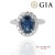 18k White Gold Sapphire and Diamond Ring Metal Type: 18k White Gold Total Item Weight: 5.7 Grams Ring Size: 6.5...