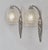 Pierre Maynadier & Charles Schneider A beautiful pair of 1925-1930 French art deco wall sconces in nickel on cast bronze...