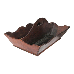Early 19th C Cutlery Tray W/ Scallop Edges