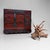 This large Japanese Iwayado kuruma-dansu is an impressive traditional storage cabinet with a richly detailed front, wooden...