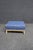 Textile Louis XV Style Painted Ottoman With Blue Paisley Upholstery For Sale - Image 7 of 8