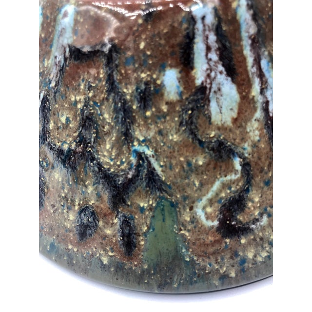 Ceramic 1960s Vintage Asian Modern Pottery Bowl For Sale - Image 7 of 9