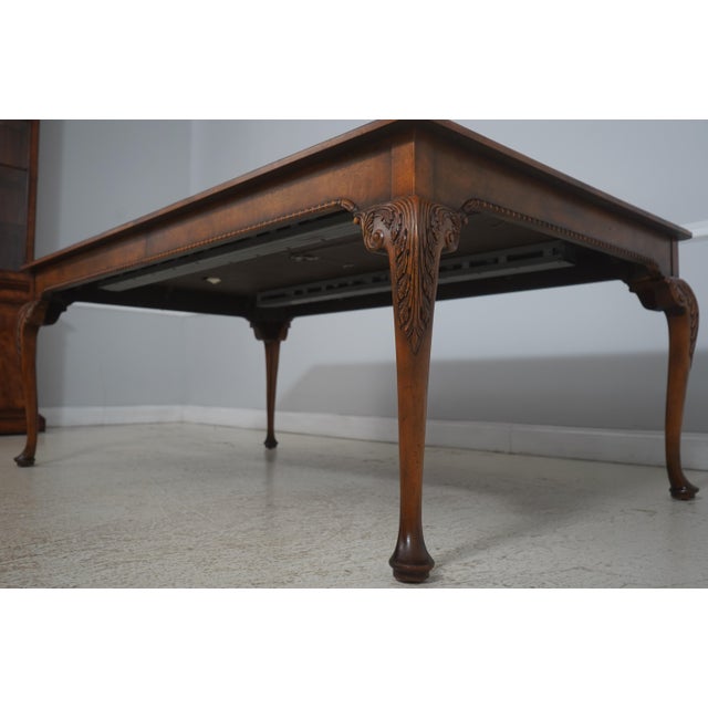 Brown Baker Walnut Stately Homes Dining Table For Sale - Image 8 of 18