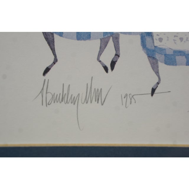 Wood P. Buckley Moss 1982 My Sisters Amish Family Children Print 13" For Sale - Image 7 of 11