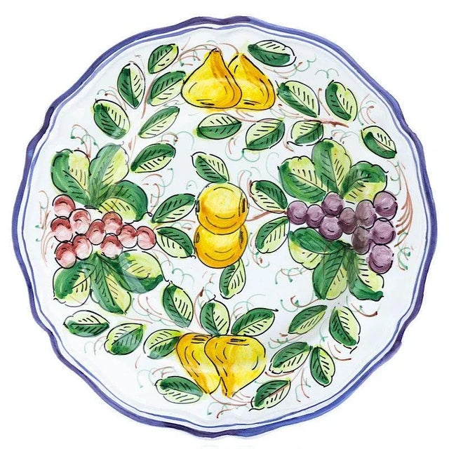 DESCRIPTION: The Frutta Pasta/Soup Bowl, Full Design - Set of 8, was handmade, painted and imported from Italy. This...