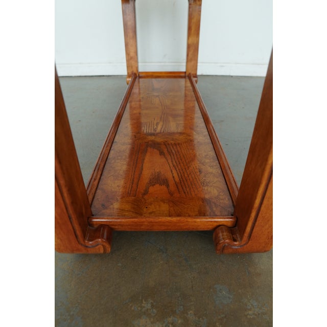 Vintage Century Furniture Burlwood Console Table For Sale - Image 12 of 13