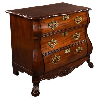 19th Century Dutch Mahogany Commode Chest of Drawers, 1860s For Sale