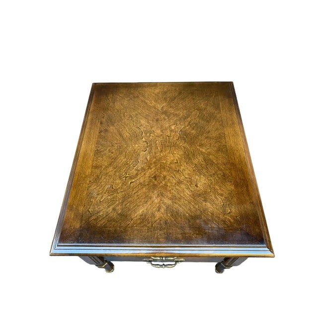 Traditional Late 20th Century Ethan Allen Georgian Court Side Table For Sale - Image 3 of 7