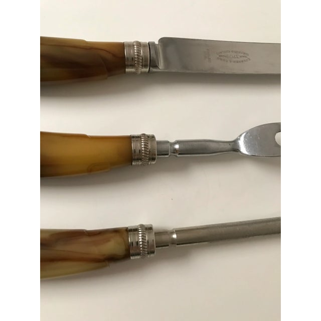 Mid 20th Century Sheffield Bakelite Carving Set For Sale - Image 5 of 7
