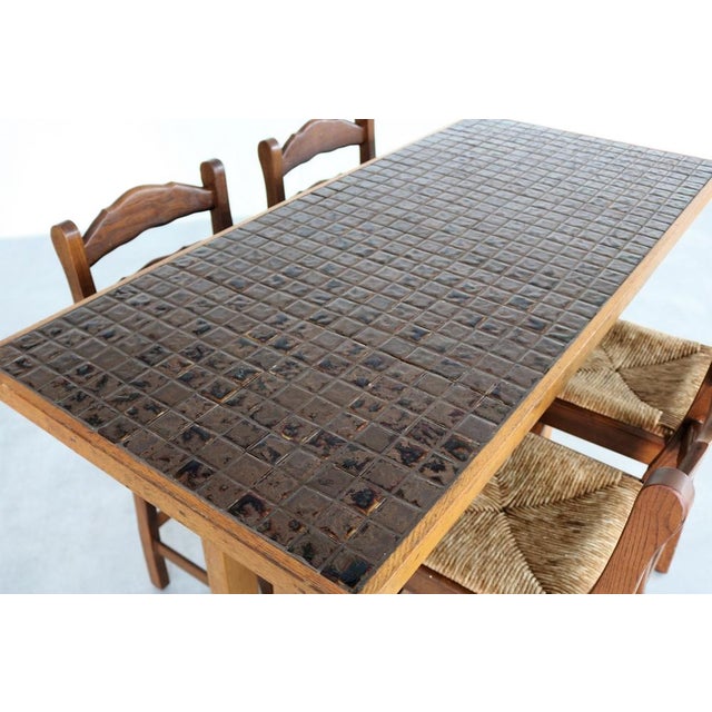 Vintage Bar Table with Stools, 1950s, Set of 5 For Sale - Image 11 of 16