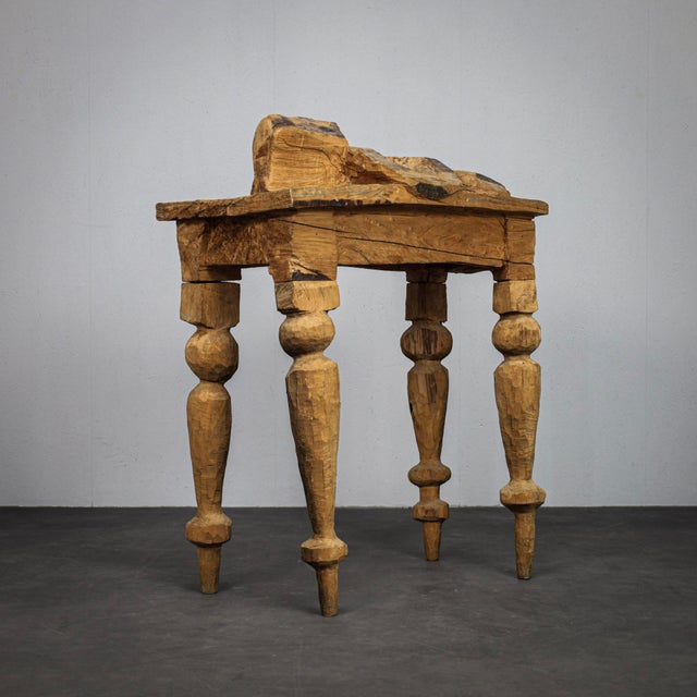 Emile Van Der Kruk, Sculptural Loaves & Fishes Table, 1980s, Wood For Sale - Image 3 of 9