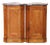 Pair of 19th Century French Louis Philippe Marble Top Walnut Corner Cabinets For Sale