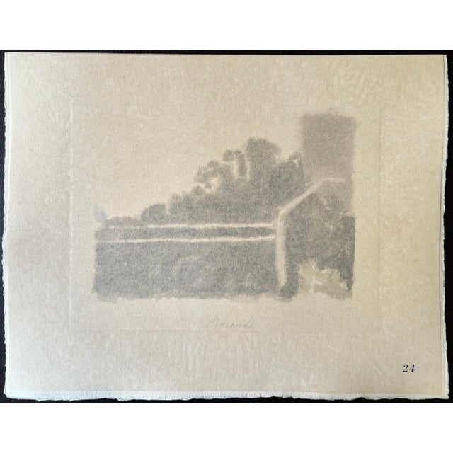 Giorgio Morandi, Landscape, 1973, Lithograph For Sale - Image 4 of 9