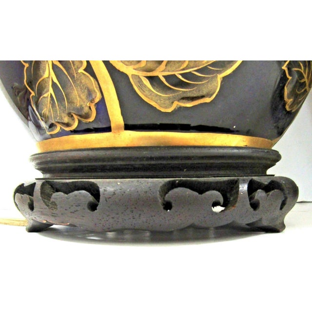 Late 19th Century Keller & Guerin French Porcelain Vase With Lion Rampant Table Lamps - a Pair For Sale - Image 12 of 16