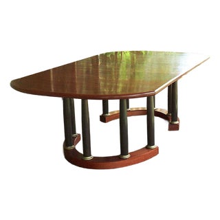 Custom Alf Sharp Dining Table With 3 Leaves For Sale