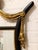 Hollywood Regency Vintage Hollywood Regency Black & Gold Gilt Wall Mirror For Sale - Image 3 of 12
