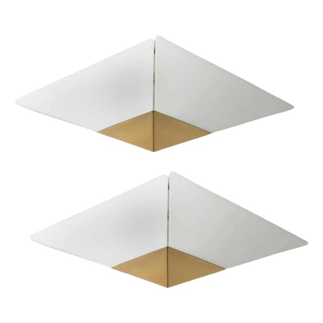 Pyramid Shaped Flush Mount by J.T. Kalmar, 1970 For Sale