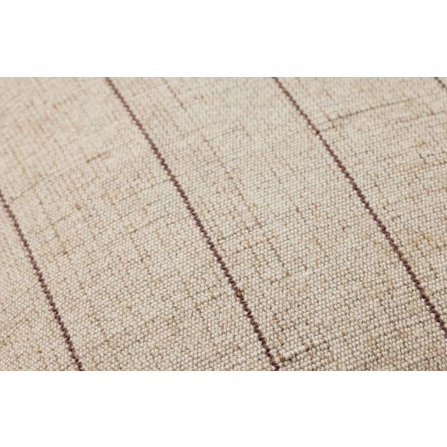 Rustic European Jute and Cotton Pillow For Sale - Image 3 of 3