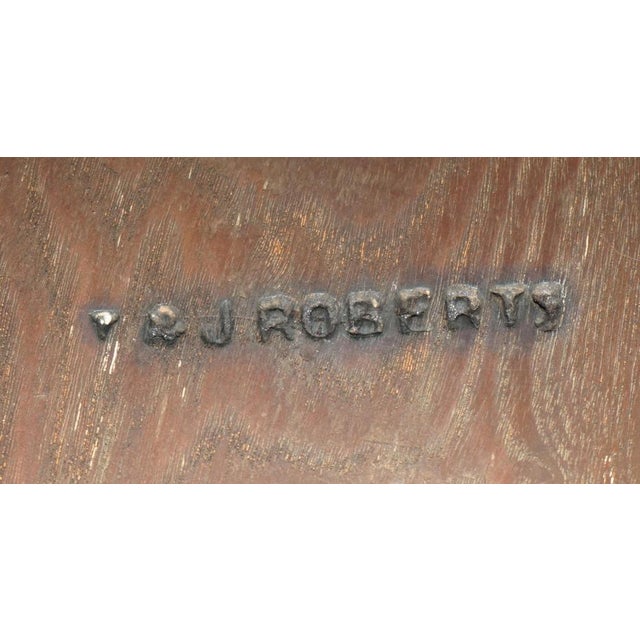 Antique English Astral Glazed Display Cabinet from Roberts, 1900s For Sale - Image 14 of 18