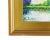 Green Serene Impressionist Lake & Landscape Oil Painting Including the Antiqued Gold Wood Frame For Sale - Image 8 of 10