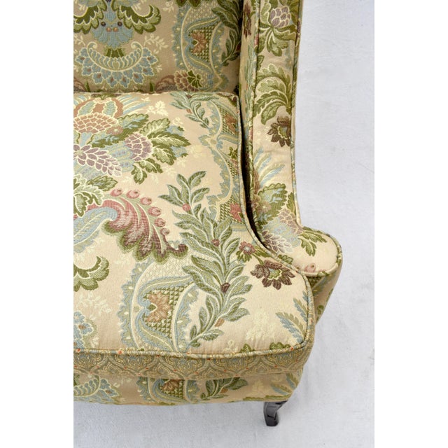 Mid 20th Century French Directoire Style Wing Back Chair For Sale - Image 11 of 13