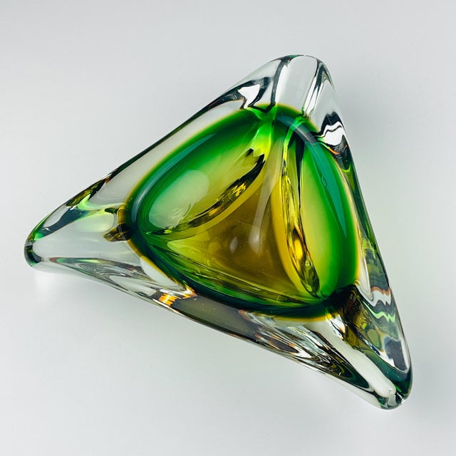 Sommerso Murano Glass Ashtray from Arte Nuova, Italy, 1960s For Sale - Image 4 of 14