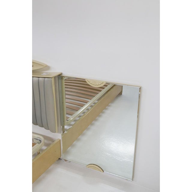 Wood Italian Bed by Giovanni Gariboldi for Gina Lollobrigida, 1950s For Sale - Image 7 of 16