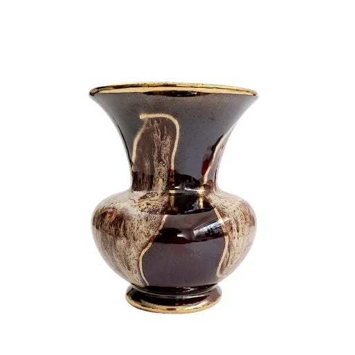 Metal 1960s German Art Pottery Jasba Keramik Vase Numbered 235/12 For Sale - Image 7 of 10