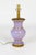 Lilac Alexandrite Glass Amphora Lamp W/ Gilded Accents For Sale - Image 9 of 9