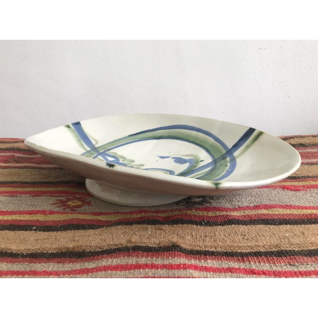 1960s Modernist Ceramic Bowl, Signed For Sale - Image 4 of 7
