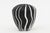 Salviati 1980's Murano Salviati Optical Glass Object Sculpture, Black and White Striped, Italy For Sale - Image 4 of 9
