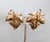 Napier Vintage 1950s Signed Napier Goldtone Leaf With Curled Stem Clip Earrings-2 Pieces For Sale - Image 4 of 7