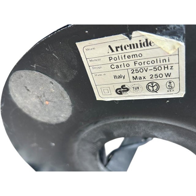 Polifemo Model Floor Lamp by Carlo Forcolini for Artemide, 1980s For Sale - Image 11 of 13