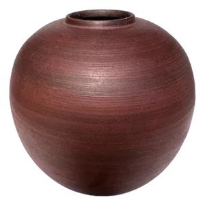 Ball-Shaped Studio Ceramic Art Vase by Walter Gebauer for Bürgel Keramik, 1950s