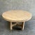 Custom Made Round Elm Wood Dining Table For Sale - Image 9 of 10