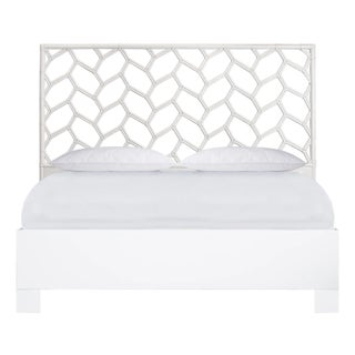 Silas Platform Bed King - White For Sale