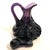 Early 20th Century Amethyst Glass Moon and Star Cruet With Stopper For Sale - Image 9 of 12