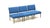 Mid-Century Modern Vintage Blue Modular 3-Seater Sofa, 1970s, Set of 3 For Sale - Image 3 of 9