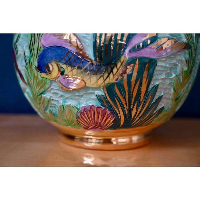 1960s Vintage Ball Vase by Lamarche Monaco, 1960s For Sale - Image 5 of 14