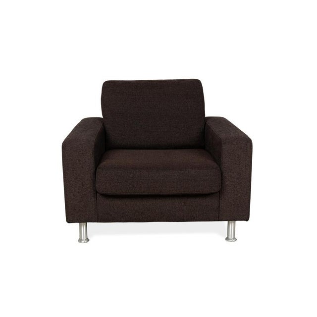 Set of Concept Plus Armchair and Ottoman in Black Fabric from Ewald Schillig For Sale - Image 11 of 18