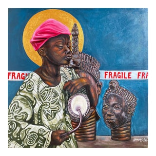 "Fragile Heritage", Acrylic Painting on Canvas, 2025 For Sale