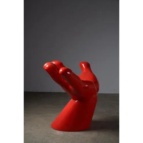 1980s Sculptural Hand Chair, 1980s For Sale - Image 5 of 9