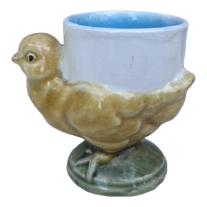 Majolica Chick Egg Cup George Dreyfus, Circa 1890