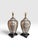 1970s Vintage Silvered Glass Botanical Table Lamps on Chinoiserie Bases - a Pair For Sale - Image 5 of 7