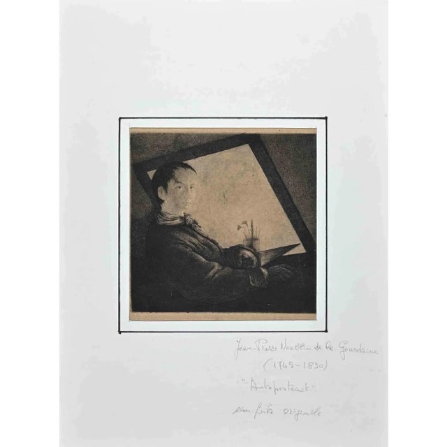 Self- Portrait is an etching on creamy-colored paper realized by Jean-Pierre Norblin de La Gourdaine artist in the Early...