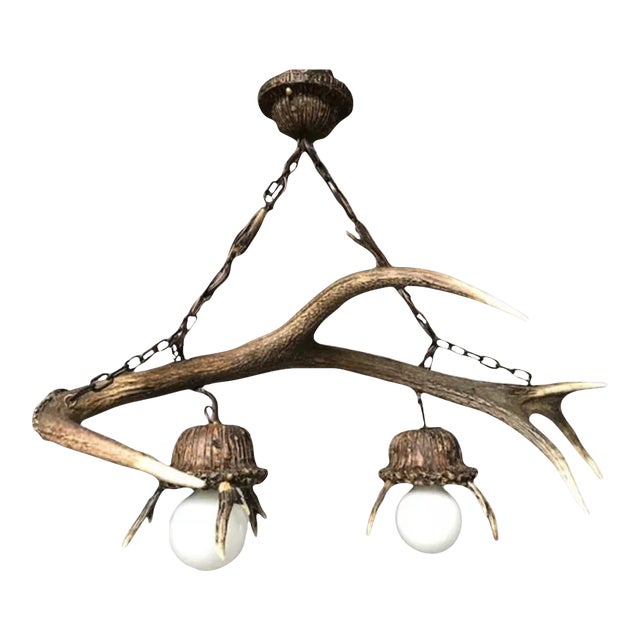 1940s Antler Chandelier For Sale