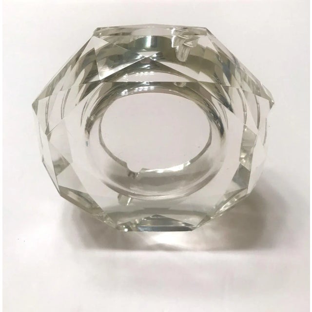 Mid-Century Modern Faceted Murano Glass Ashtray, Italy 1950s For Sale - Image 12 of 13