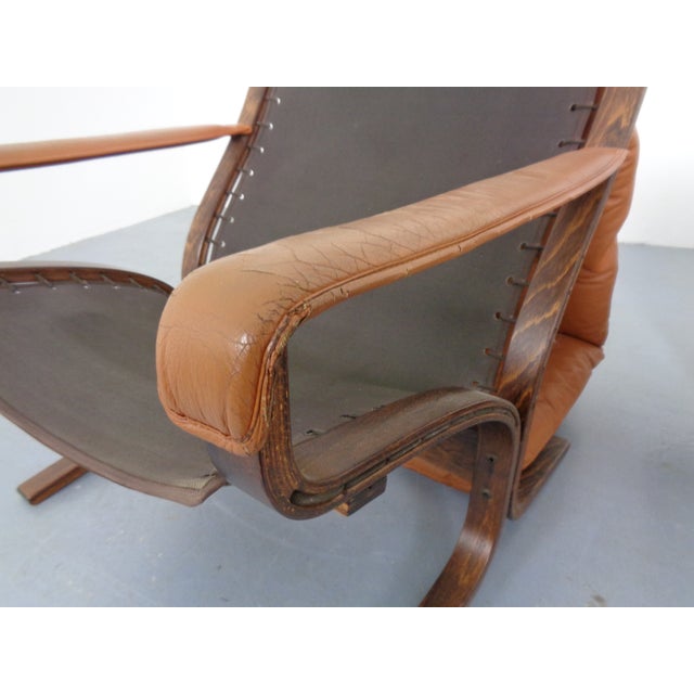 Mid-Century Modern Siesta Table and Leather Chairs by Ingmar Relling for Westnofa, Norway, 1960s, Set of 3 For Sale - Image 18 of 18