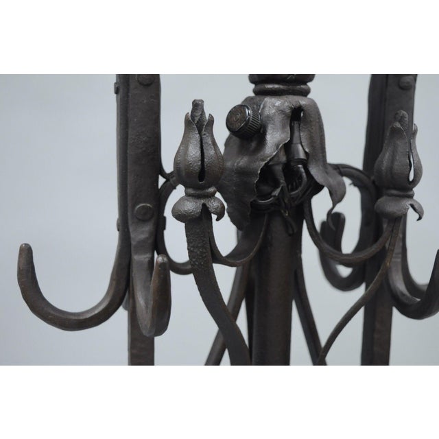 Antique Gothic Iron Candelabra Standing Floor Lamp Chairish